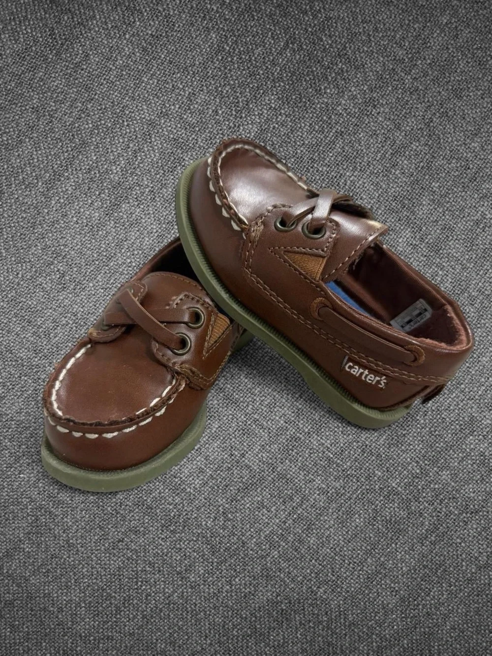 Carter’s Brown Boat Shoes Toddler Size 5M Classic Casual Loafers